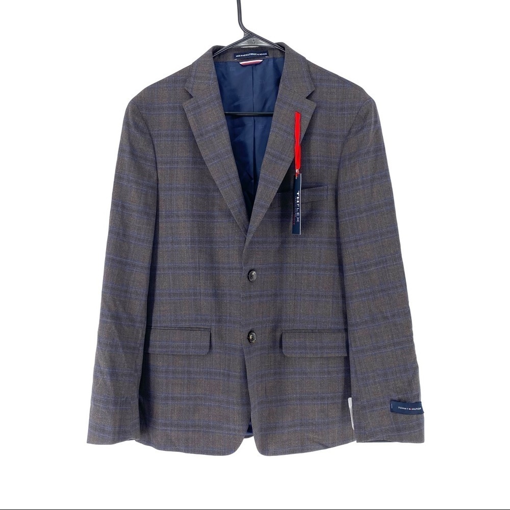 Tommy Hilfiger CNRA1ATB0110 Men's Conrad Check Single Breasted Sport Coat